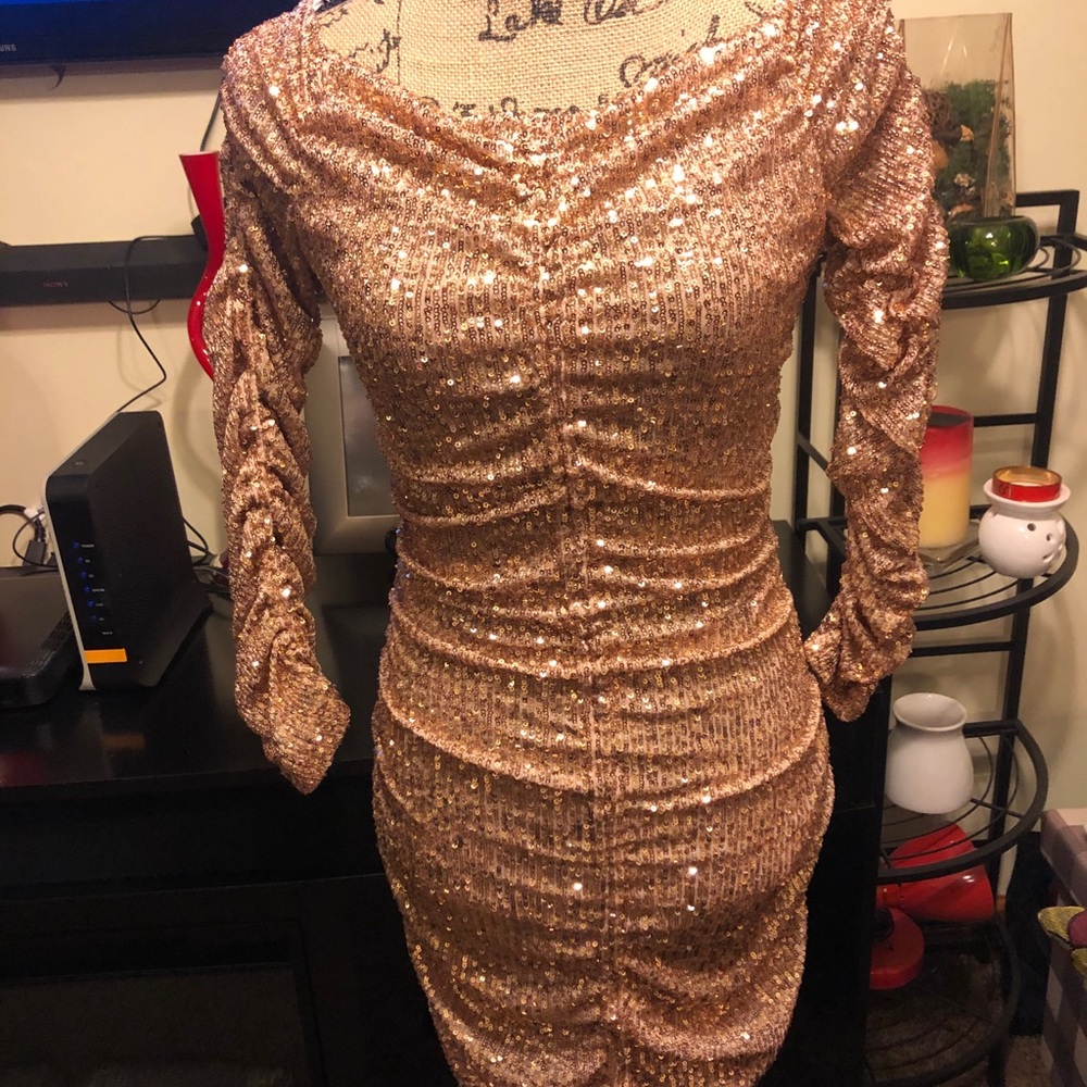 Zara Sequins Mini Dress - Picture 4 of 8